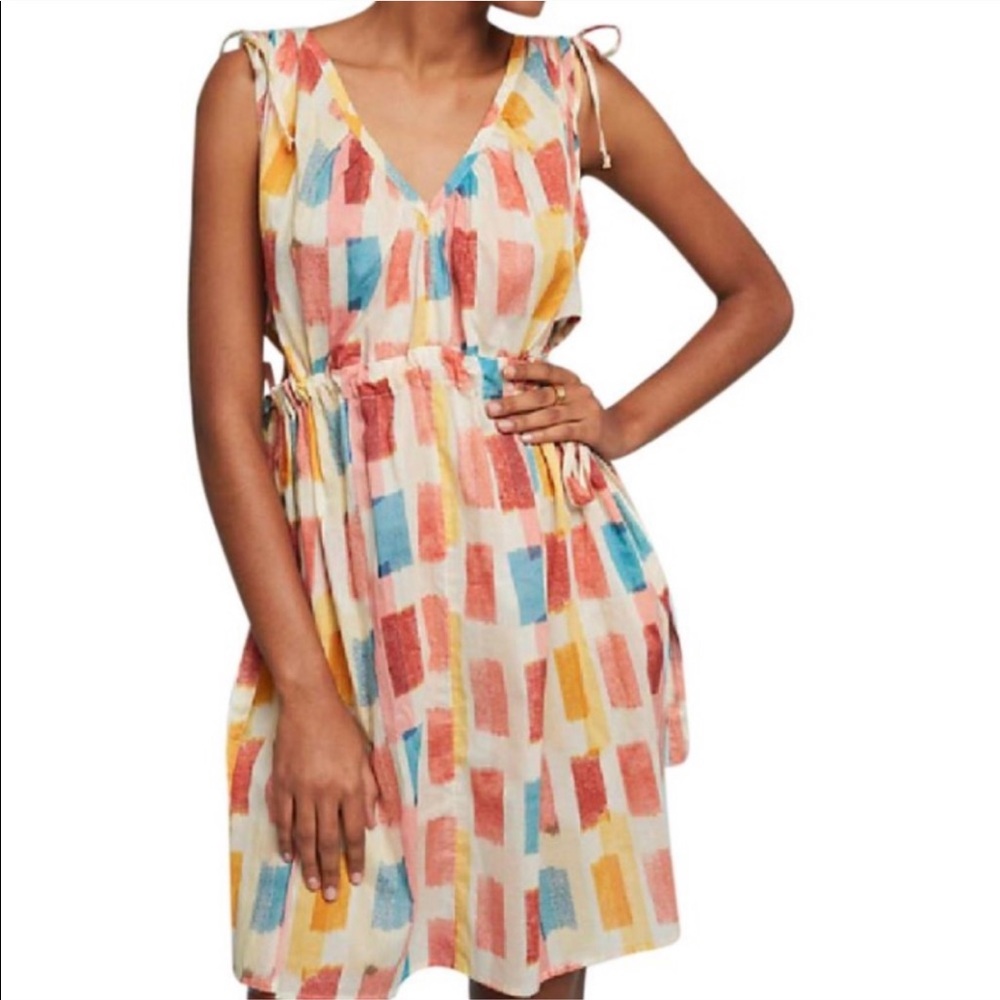 SOLD Anthropologie Lilac Painters Sides Dress - Picture 2 of 8